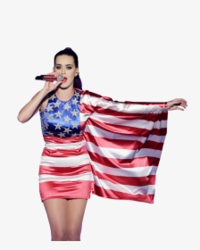 Katy Perry American Flag Png Image - Katy Perry Fleet Week, Transparent Png, Transparent PNG