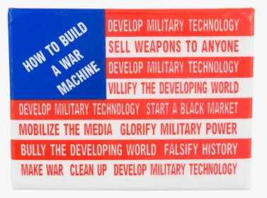 How To Build A War Machine Cause Button Museum - Cobalt Blue, HD Png Download, Transparent PNG