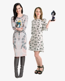 Katy Perry & Christina Ricci With Smurfette & Vexy - Smurfs 2 Christina Ricci, HD Png Download, Transparent PNG
