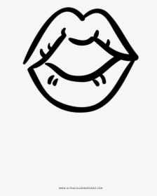 Open Mouth Coloring Page - فم للتلوين, HD Png Download, Transparent PNG