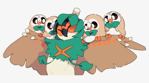 Decidueye And Rowlet, HD Png Download, Transparent PNG