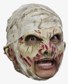 Mummy Mask Deluxe Open Mouth Mask - Open Mouth Scary Mask, HD Png Download, Transparent PNG