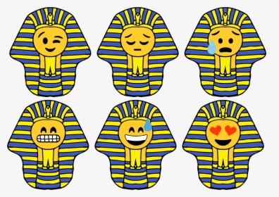 Pharaoh Smileys Clip Arts - Smiley Egypt, HD Png Download, Transparent PNG