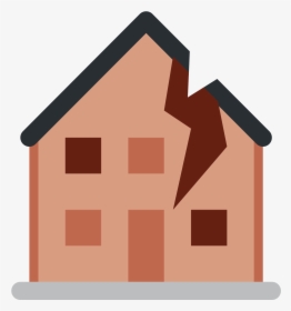 Transparent Old House Png - Broken House Emoji Png, Png Download, Transparent PNG