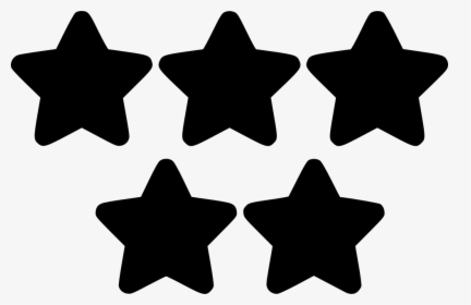 Five Stars - Bintang 5 Hitam, HD Png Download, Transparent PNG