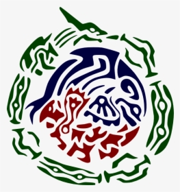 Rayquaza Kyogre Groudon Tribal Refinished By Porridgebeast - Pokemon Tribal Tattoo Rayquaza, HD Png Download, Transparent PNG