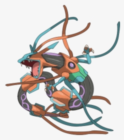 Transparent Pokemon Clipart - Rayquaza Deoxys Fusion, HD Png Download, Transparent PNG