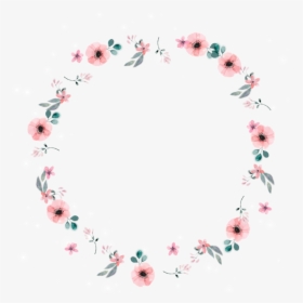 #flowers #circle #frame #beautiful - Flower Circle Frames Transparent, HD Png Download, Transparent PNG