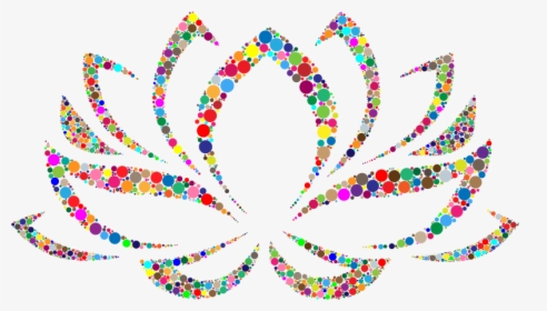 Colorful Lotus Flower Circles - Lotus Flower Clipart, HD Png Download, Transparent PNG