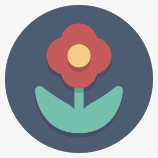 Circle Icons Flower - Flower Icon In A Circle, HD Png Download, Transparent PNG