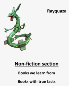 Non-fiction True Facts - Pokemon Rayquaza Png, Transparent Png, Transparent PNG