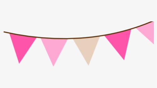 Pink Clipart Banner - Bunting Banner Clipart Png, Transparent Png, Transparent PNG