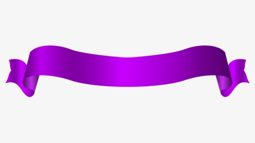 Violet Banner Png Image - Ribbon Purple, Transparent Png, Transparent PNG