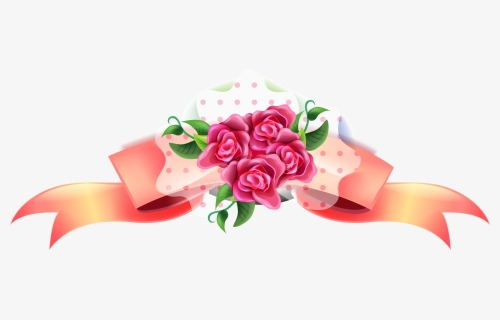 Cartoon Hand Painted Rose Bow, HD Png Download, Transparent PNG