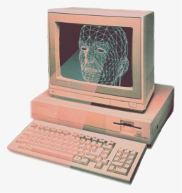 Vaporwave Old Computer , Png Download - Computer Sticker Png, Transparent Png, Transparent PNG