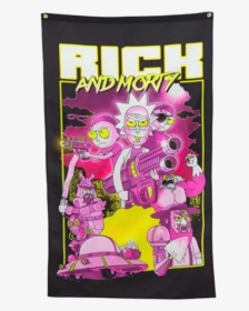 Rick And Morty Retro Standard Banner - Rick And Morty Big Trouble In Little Sanchez Puzzle, HD Png Download, Transparent PNG