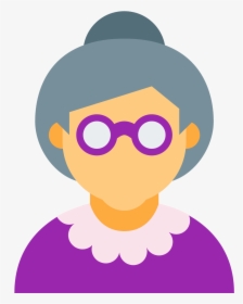 Woman Computer Old Age Icons Png Free Photo Clipart - Old Woman Icon, Transparent Png, Transparent PNG