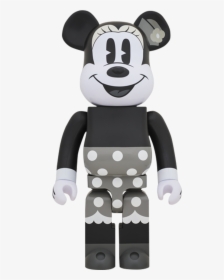 Bearbrick Mickey Mouse B&w, HD Png Download, Transparent PNG