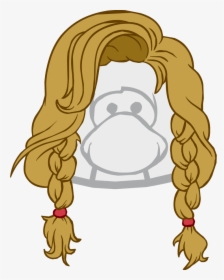 The Strawberry Braid - Club Penguin Red Hair, HD Png Download, Transparent PNG