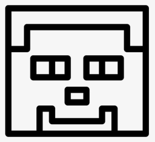 Drawn Minecraft Black And White - Black And White Minecraft Clipart, HD Png Download, Transparent PNG