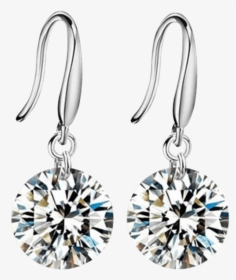 White Stone Hanging Earrings, HD Png Download, Transparent PNG
