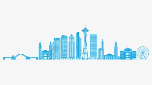 Skyline Stock Photography Seattle - Transparent Seattle Skyline Outline, HD Png Download, Transparent PNG
