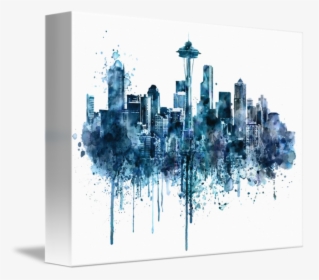 Transparent Seattle Skyline Png - Seattle Skyline Art, Png Download, Transparent PNG