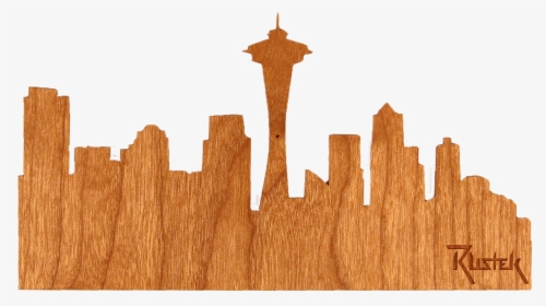 Seattle Skyline Wood Sticker   Class Lazyload Lazyload - Seattle Skyline Silhouette Png, Transparent Png, Transparent PNG