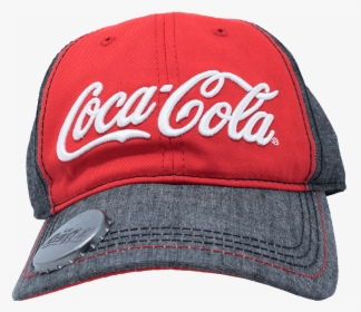 Coca Cola Script Denim Baseball Cap With Bottle Opener - Baseball Cap, HD Png Download, Transparent PNG