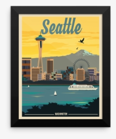 Seattle City Travel Poster, HD Png Download, Transparent PNG