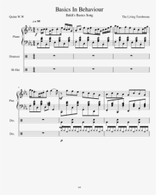Basics In Behavior Piano Sheet Music Hd Png Download Transparent Png Image Pngitem - baldi's basics roblox piano