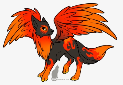 Wolf With Wings - Drawing Wolf With Wings, HD Png Download, Transparent PNG