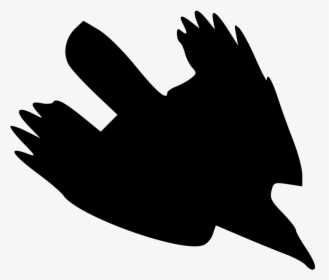 Transparent Crow Clipart - Eagle Diving Silhouette, HD Png Download, Transparent PNG