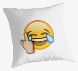 Transparent Peace Sign Emoji Png - Laughing Face With Middle Finger Emoji, Png Download, Transparent PNG