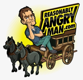 Reasonably Angry Man - Cartoon, HD Png Download, Transparent PNG
