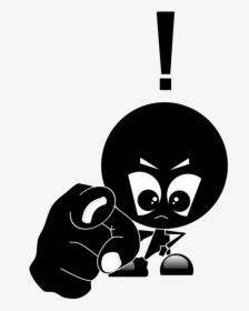 Silhouette,monochrome Photography,small To Medium Sized - Angry Cartoon Images Download, HD Png Download, Transparent PNG