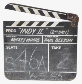 Indiana Jones Clapboard, HD Png Download, Transparent PNG