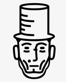 Abraham Lincoln Black Snowman Transparent Png Clipart, Png Download, Transparent PNG
