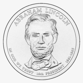 Abraham Lincoln Dollar Coin , Png Download - Abraham Lincoln Dollar Coin, Transparent Png, Transparent PNG