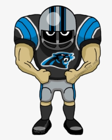 Charlotte North Carolina Panthers Cartoons Of Your - Cartoon Cowboys Football Player, HD Png Download, Transparent PNG