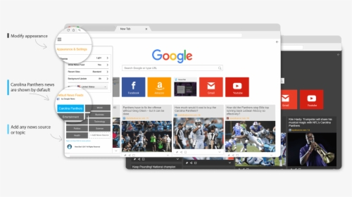 Carolina Panthers News Newstab - Google, HD Png Download, Transparent PNG