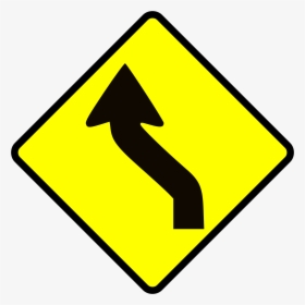 Road Curves Left Then Right Sign, HD Png Download, Transparent PNG