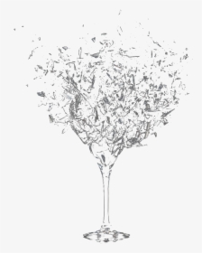 Totally Transparent Glass Shattering Png - Wine Glass Shattering Transparent, Png Download, Transparent PNG