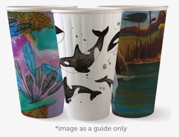 Art Series 16oz Coffee Cup - Biopak Art Series Milkshakes, HD Png Download, Transparent PNG