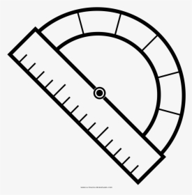 Protractor Coloring Page - Time Travel Clock Png, Transparent Png, Transparent PNG