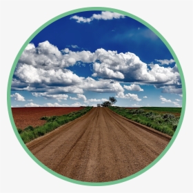 Dirt Road Circle - Paysage Ciel Et Terre, HD Png Download, Transparent PNG