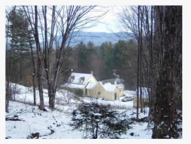 Old Farm House At The End Of A Dirt Road - Snow, HD Png Download, Transparent PNG