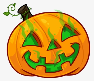 Ghost Pumpkin Head - Happy Halloween Pumpkin Png, Transparent Png, Transparent PNG