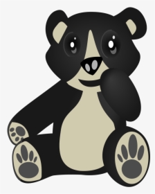 Black Bear Clipart Oso - Oso Frontino Dibujo Animado, HD Png Download, Transparent PNG