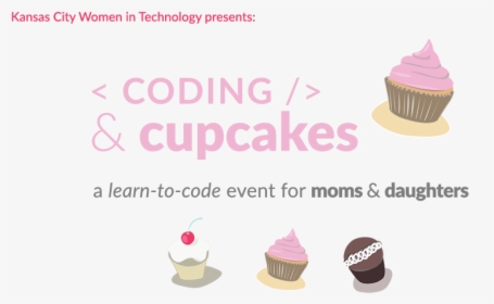 Codingandcupcakes Eventbriteheader Transparent - Coding With Cupcakes, HD Png Download, Transparent PNG